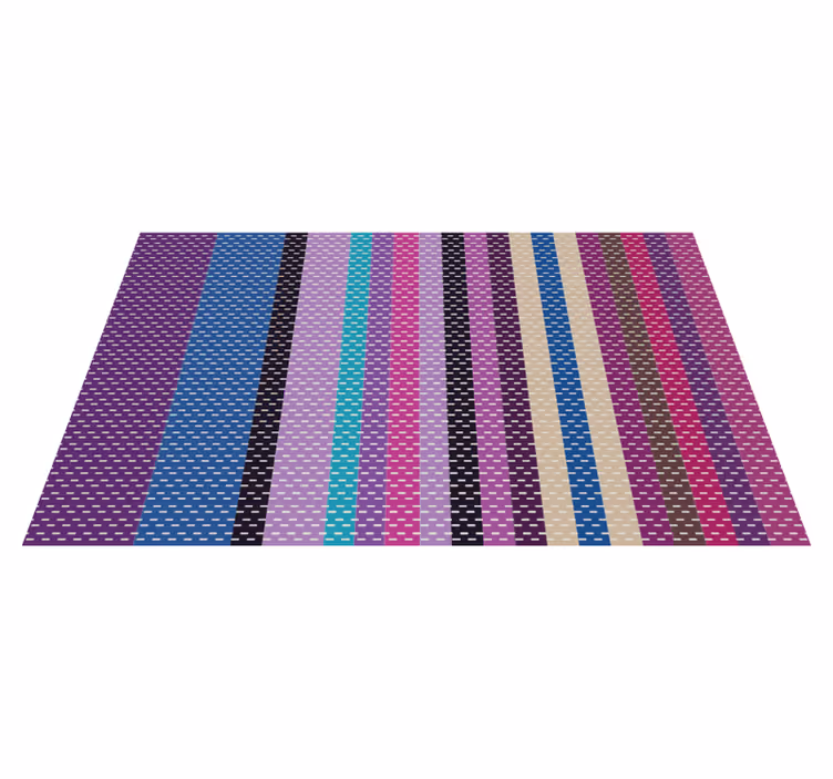 Striped colorful lines vinilne preproge za spalnico - TenStickers