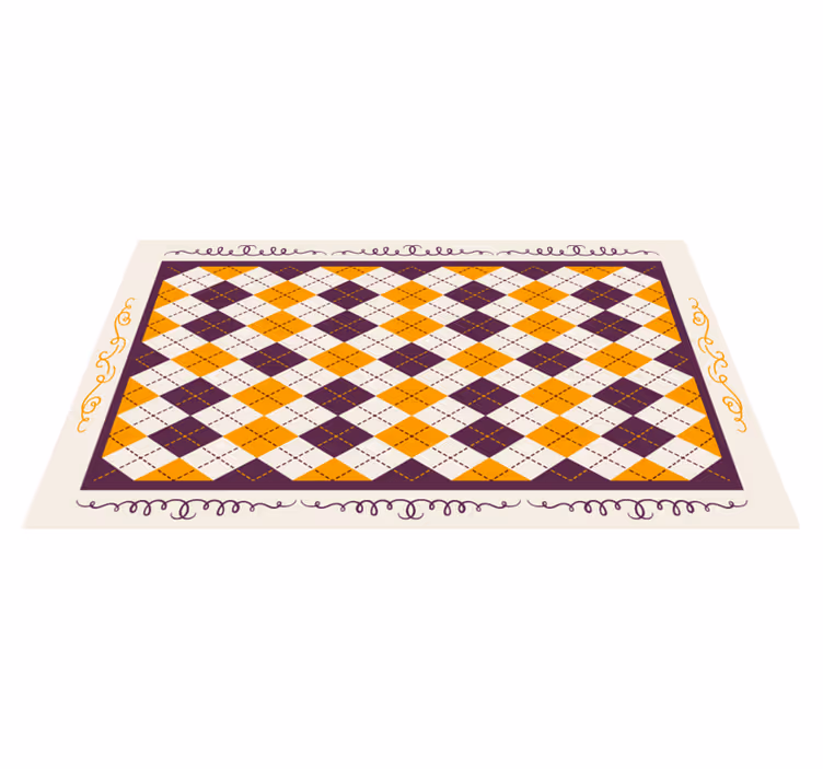 Geometric chevron motif vinilna talna obloga - TenStickers