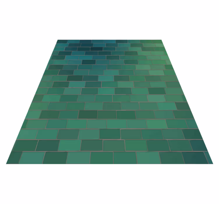 Textured green design vinilna talna obloga ploščice - TenStickers