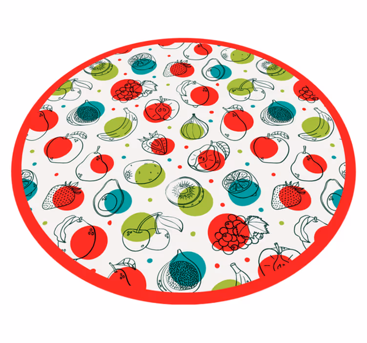 Preprost motiv sadja Vinilna preproga za kuhinjo - TenStickers