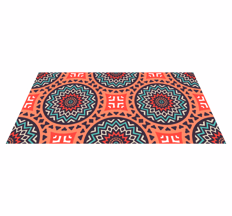 Geometrijski vzorec medaljona Vinilna preproga mandala - TenStickers