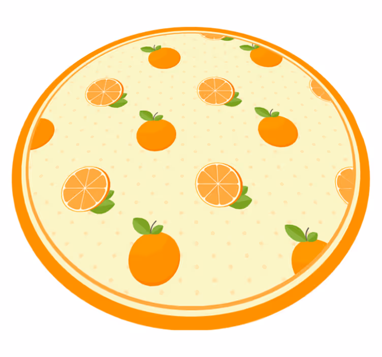 Ilustracija citrusov Vinilna preproga za kuhinjo - TenStickers