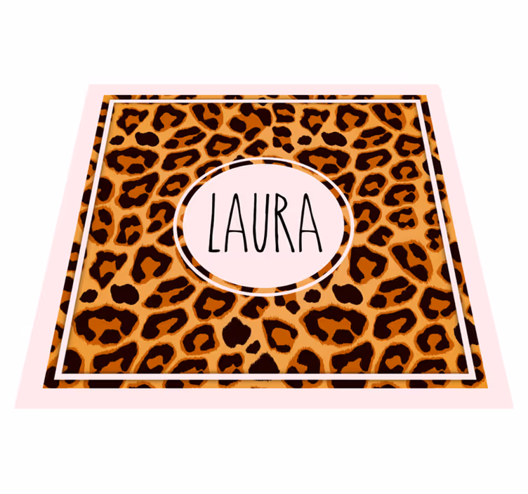 Osebna vinil preproga z leopardovim tiskom - TenStickers