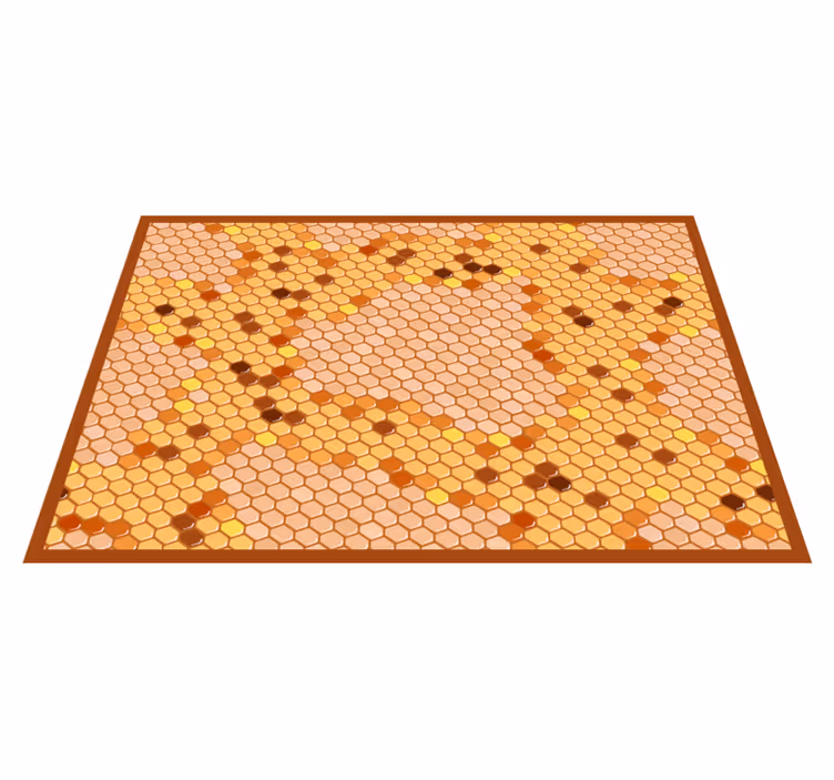 Honeycomb hexagon design vinilna preproga za kuhinjo - TenStickers