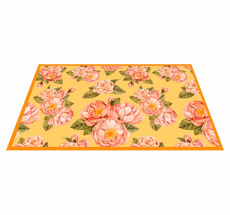Floral blooming beauty cvetlična vinilna preproga - TenStickers
