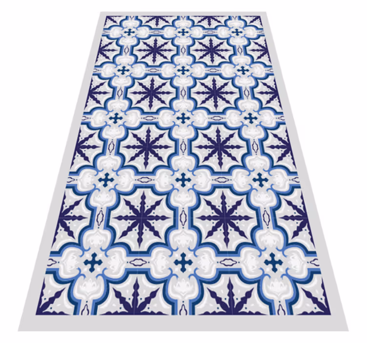 Intricate blue pattern vinilna talna obloga - TenStickers