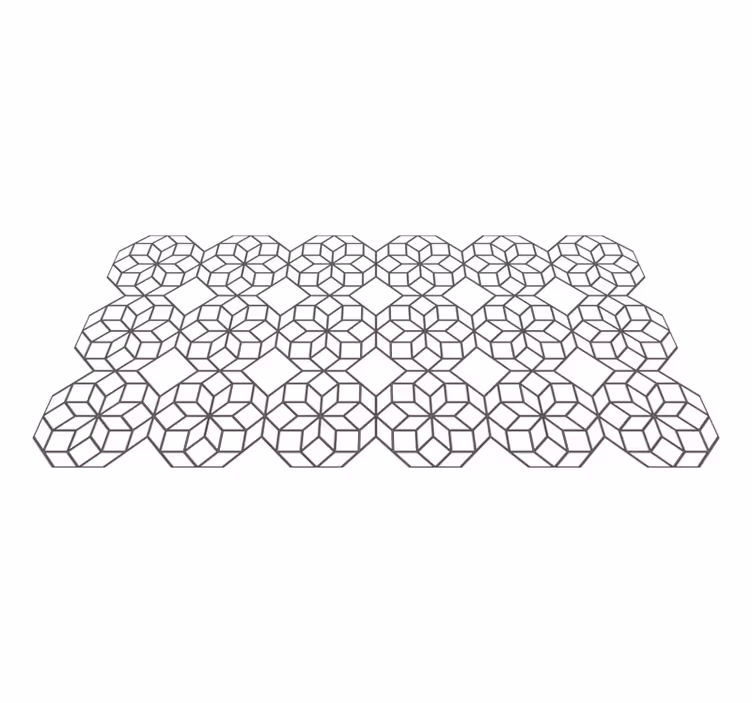 Black and white octagons vinilne preproge - TenStickers