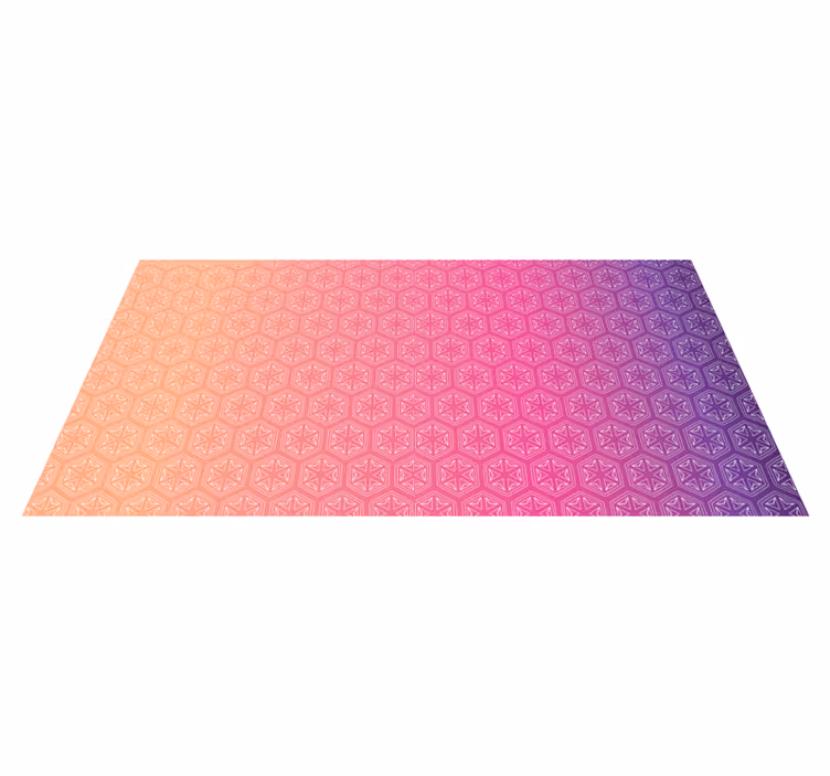 Hexagonal pink arrangement vinilne preproge - TenStickers