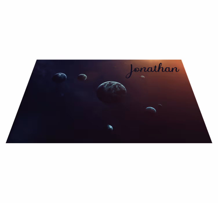 Celestial design with name vinilna preproga za najstnike - TenStickers