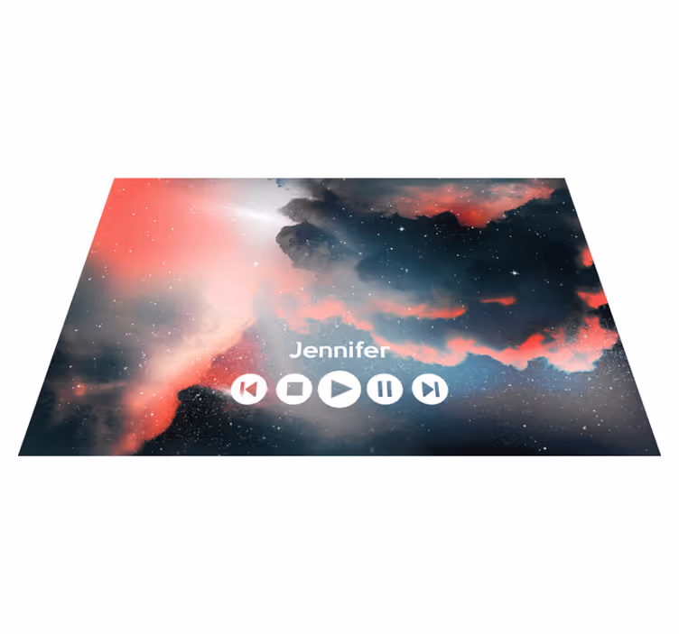 Predvajalnik glasbe galaxy personalizirana vinil mat - TenStickers