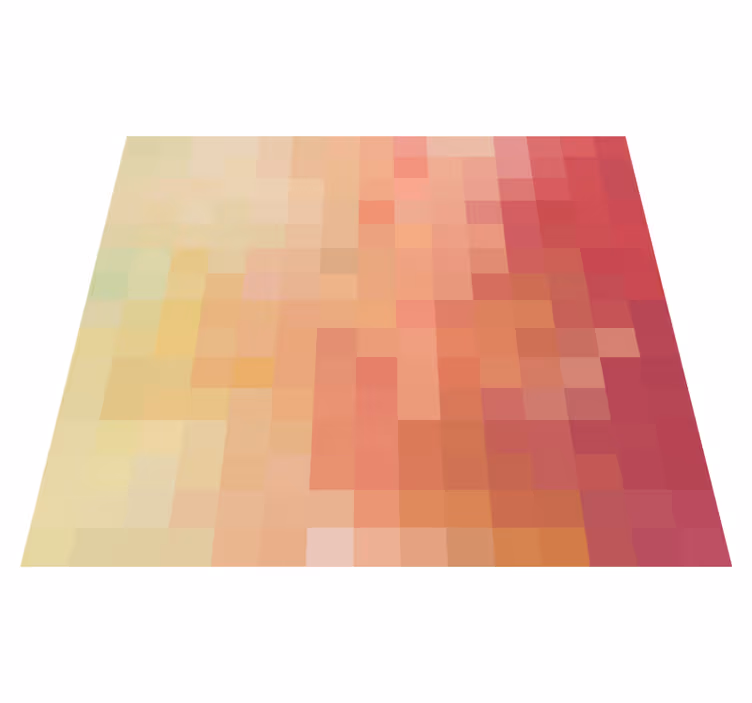 Red block gradient pattern vinilne preproge - TenStickers