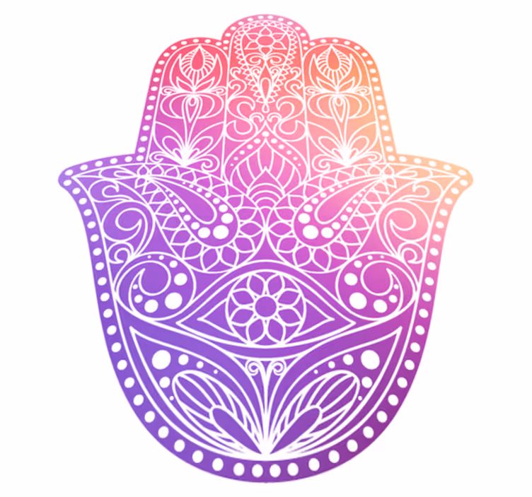 Mandala hand design vinilna preproga - TenStickers