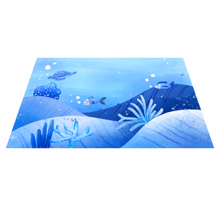 Oceanski prizor Naravne vinilnea preproga - TenStickers