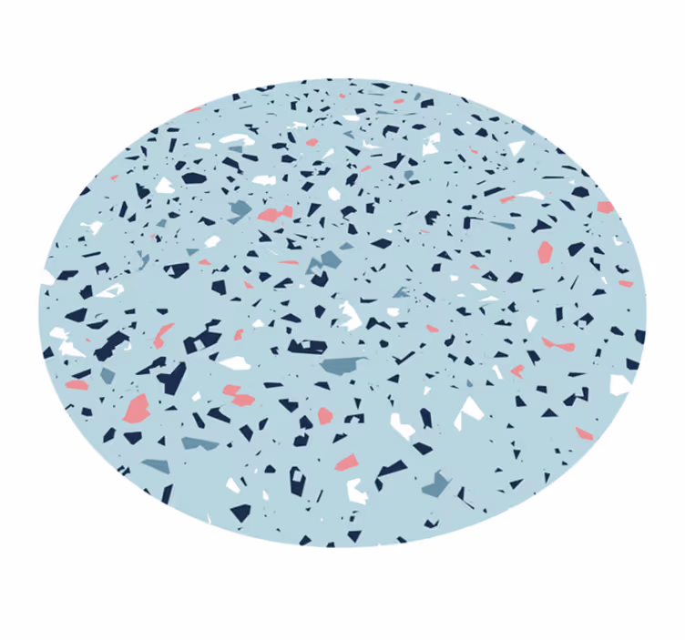 Modri teraco slog Vinilna preproga za kuhinjo - TenStickers