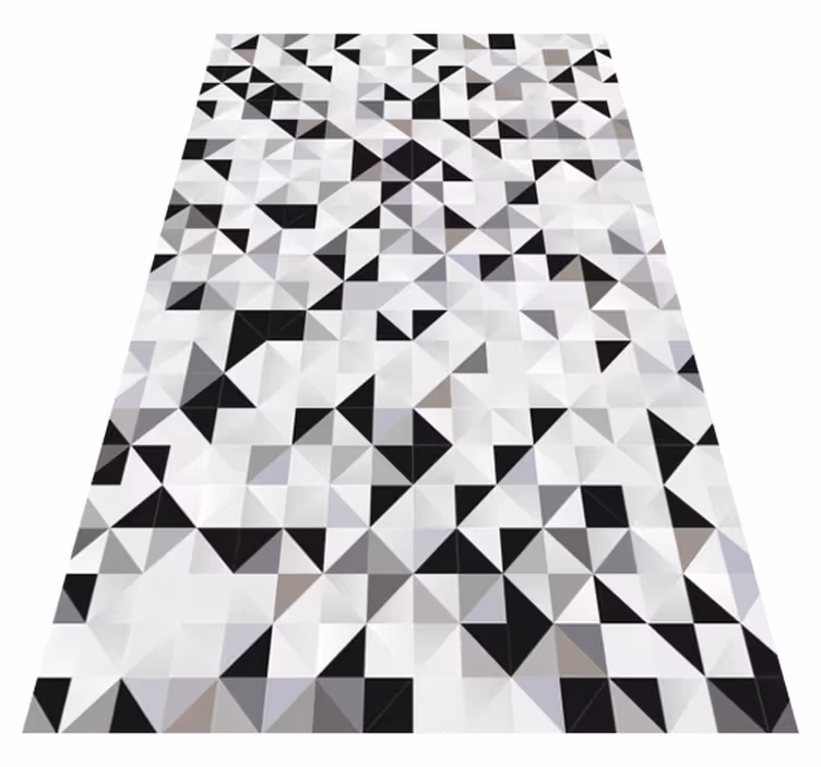 Triangular contrast pattern vinilne preproge - TenStickers