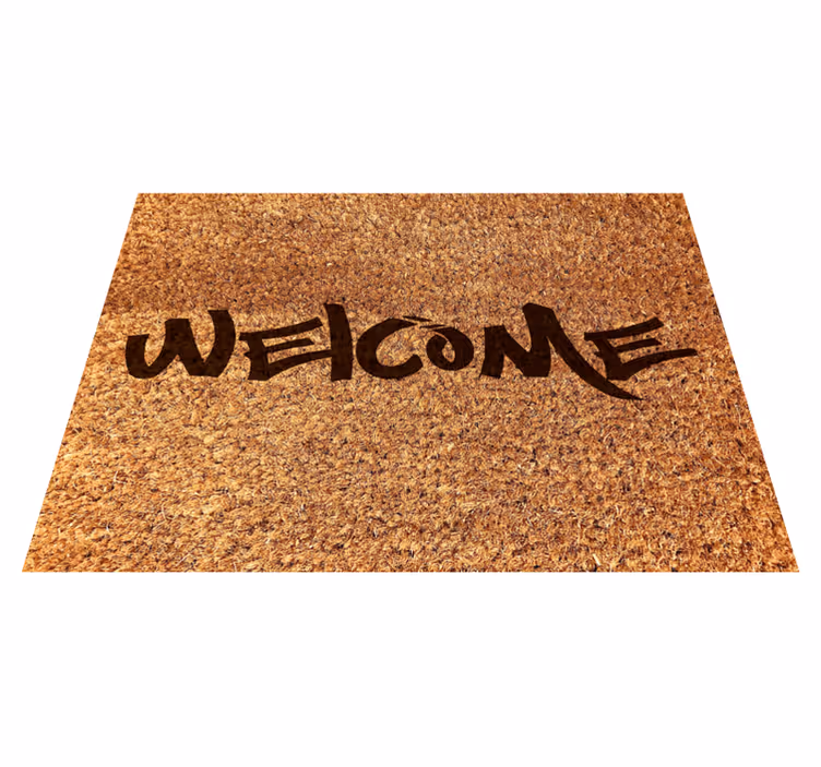 Welcome coir young style vinilne preproge z napisi - TenStickers
