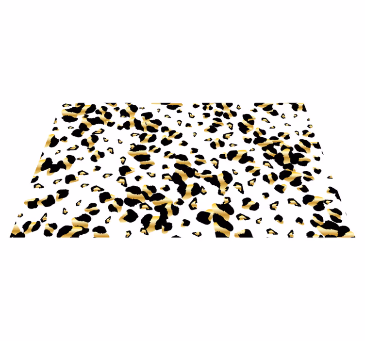 Eleganco leopardjega vzorca vinilni tepih s potiskom živali - TenStickers