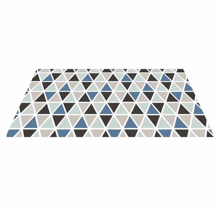 Triangular color sections vinilne preproge z vzorci - TenStickers