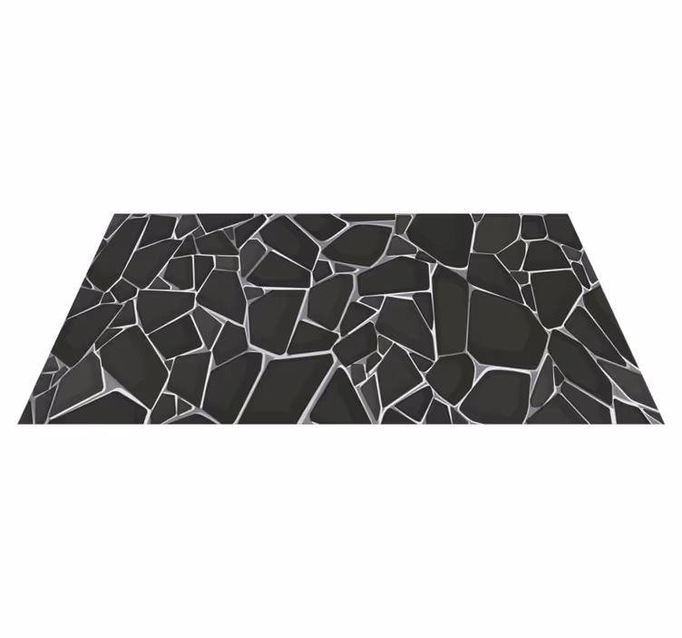 Elegant pebble pattern vinilna preproga s kamni - TenStickers