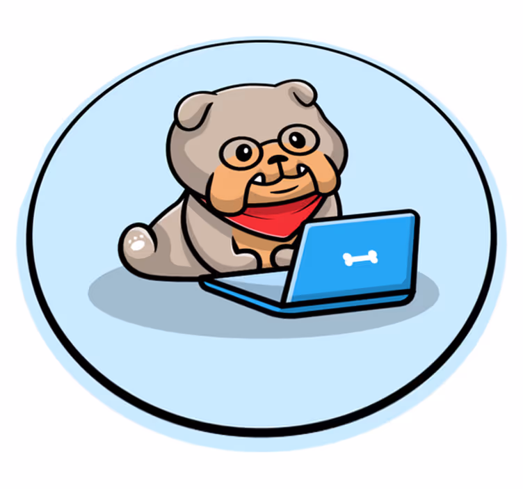 Delovna bikova pasja živalska preproga - TenStickers
