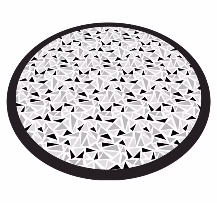 Black and grey triangles vinilne preproge - TenStickers