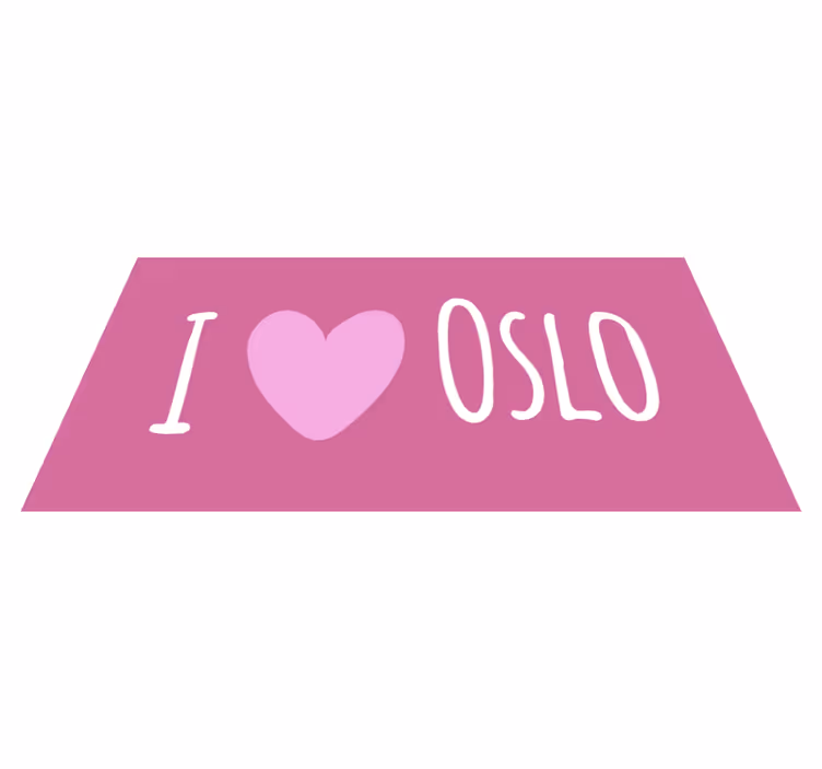 Obožujem roza dizajn v oslu vinilne preproge z napisom - TenStickers