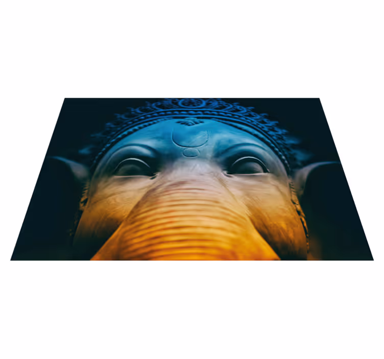 Eterični slonji obrazi Etnične vinilna preproga - TenStickers