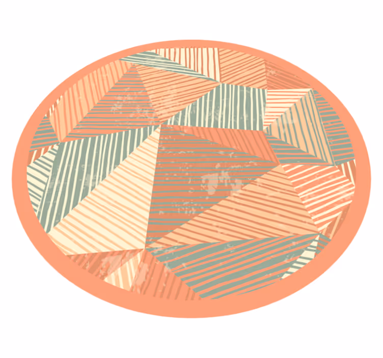 Triangles colour play vinilne preproge z vzorci - TenStickers