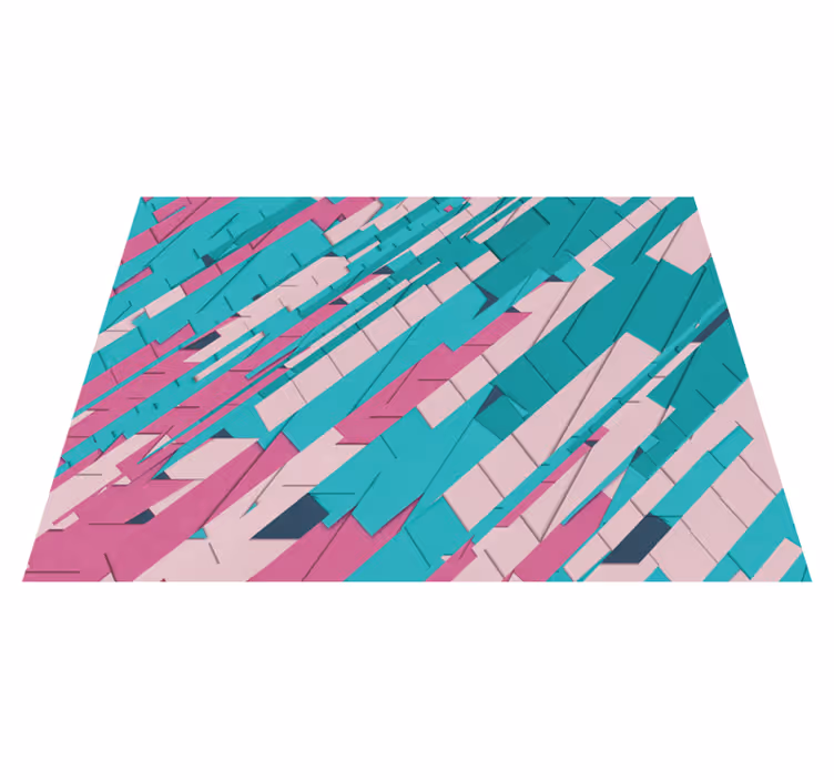 Abstract angular pattern vinilne preproge z vzorci - TenStickers