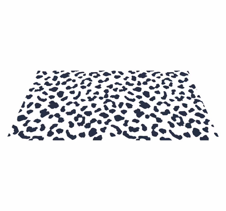 Bela leopardova vinil preproga - TenStickers