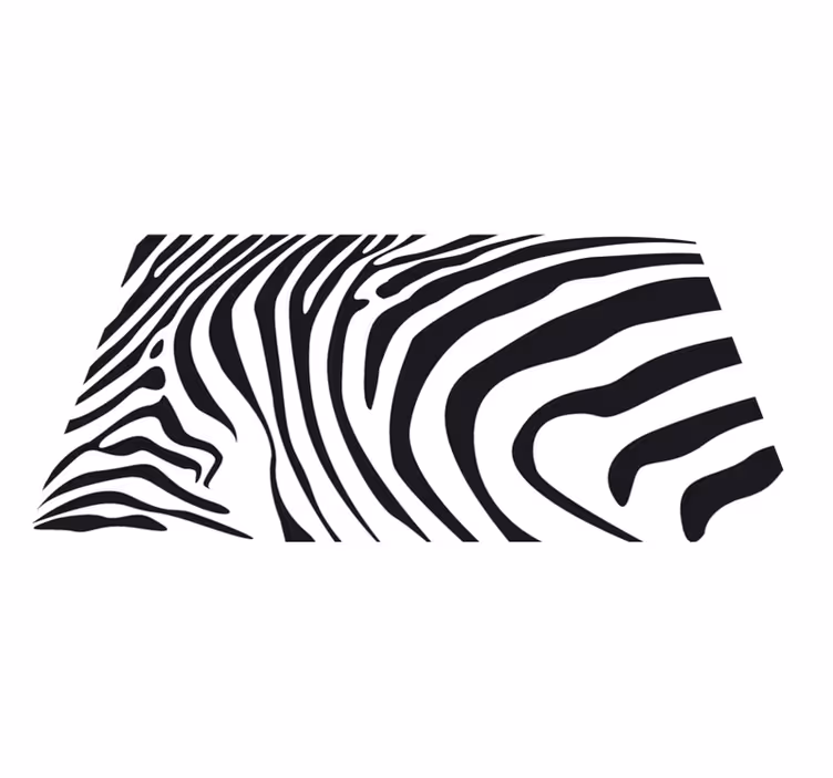 Zebra lines vinilni tepih s potiskom živali - TenStickers
