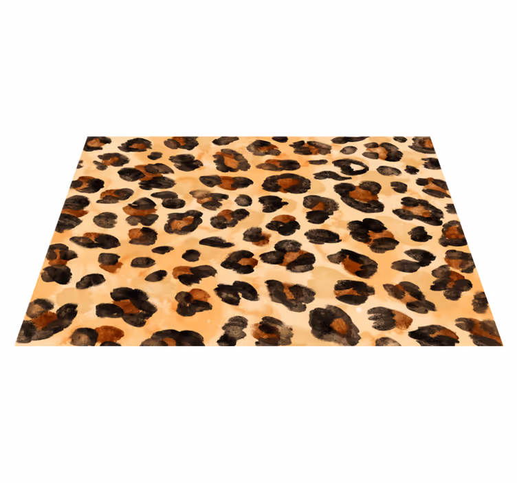 Motiv leopardjih peg vinilni tepih s potiskom živali - TenStickers