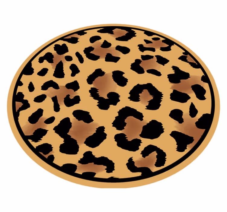 Vzorec divjega leoparda vinilni tepih s potiskom živali - TenStickers