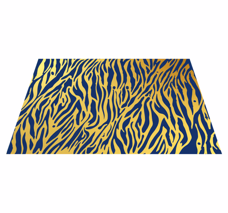Koncept zebrastih črt vinilni tepih s potiskom živali - TenStickers