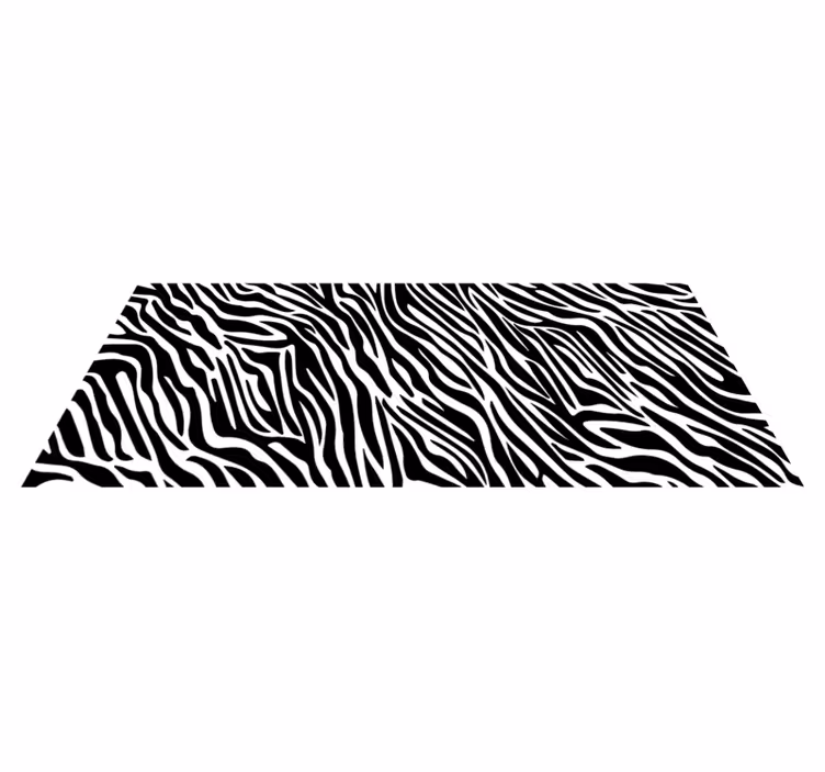 Tanke trakove zebra vinil preproga z živalskim potiskom - TenStickers