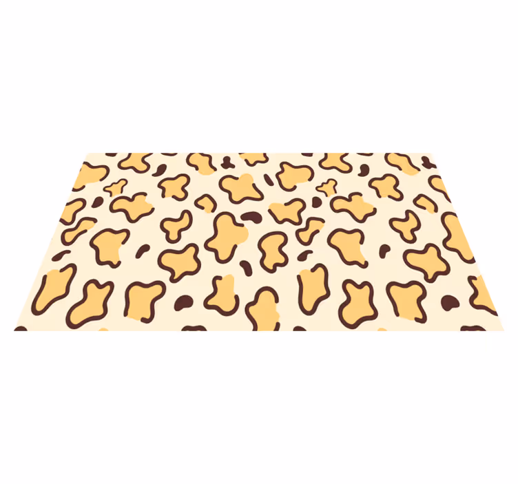 Velike leopardje oblike vinilni tepih s potiskom živali - TenStickers