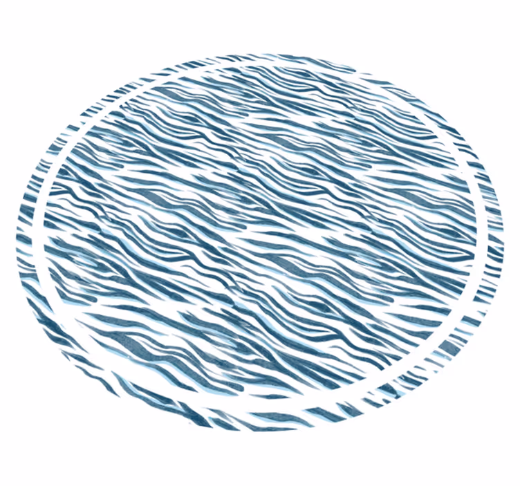 Modra živalska preproga iz živalskega tiska - TenStickers