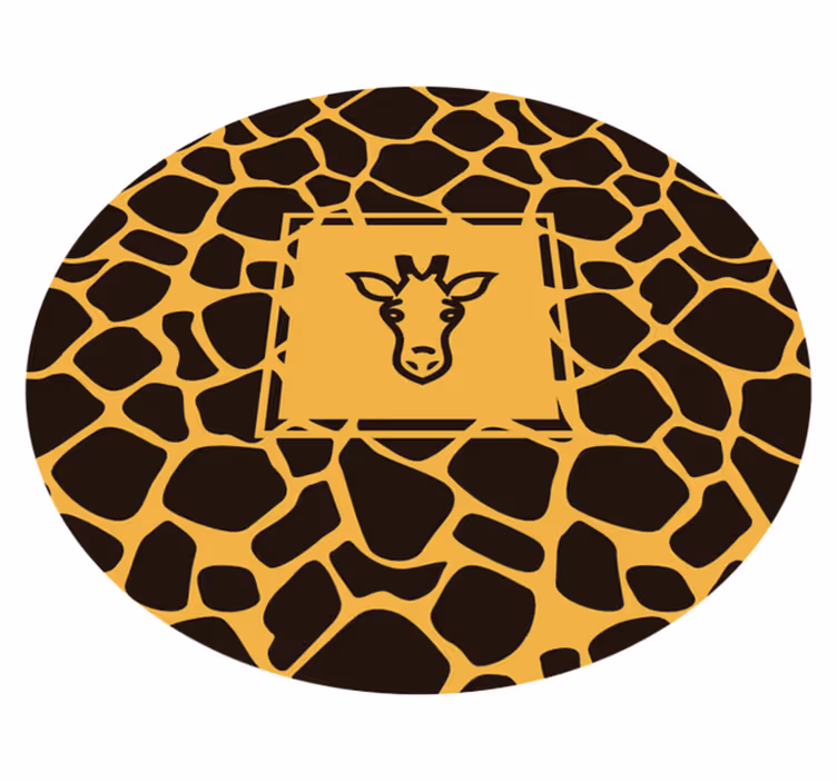 žirafa tisk živalski tisk vinil preproga - TenStickers