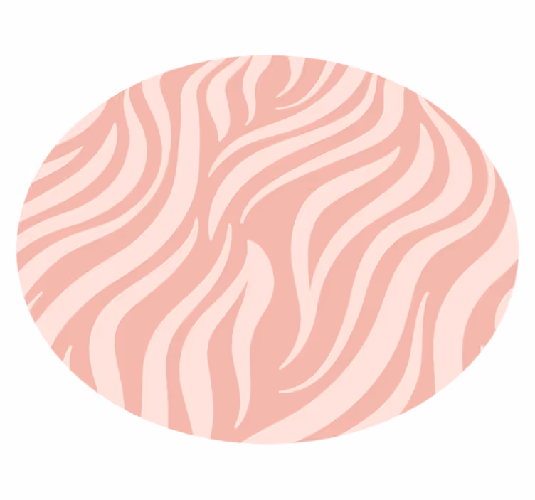 Elegantne zebraste črte vinilni tepih s potiskom živali - TenStickers
