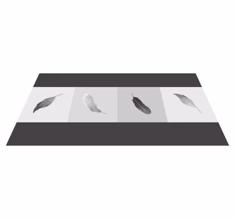 Minimalizem perja Tepih z živalskim potiskom - TenStickers