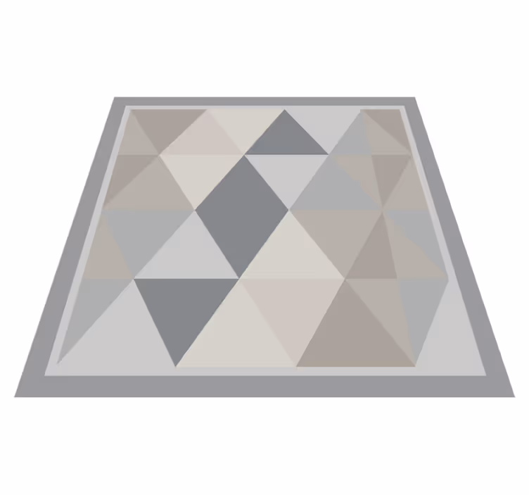 Triangular grey harmony vinilne preproge z vzorci - TenStickers