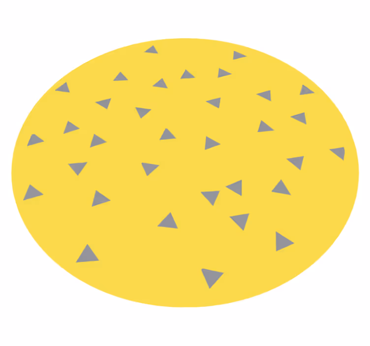 Yellow triangle design vinilne preproge z vzorci - TenStickers