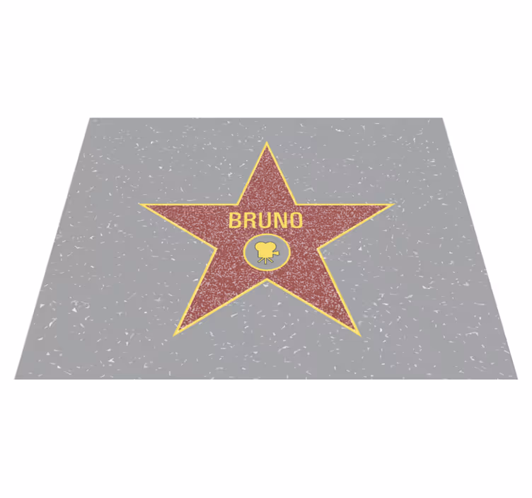 Prepoznavanje zvezd Vinilna preproga z imeni - TenStickers