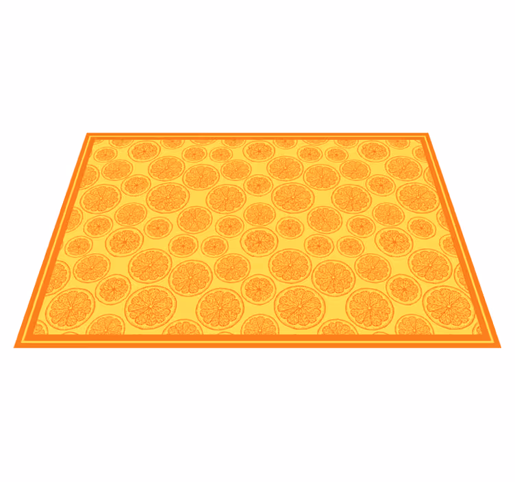 Citrus slice idea cvetlična vinilna preproga - TenStickers