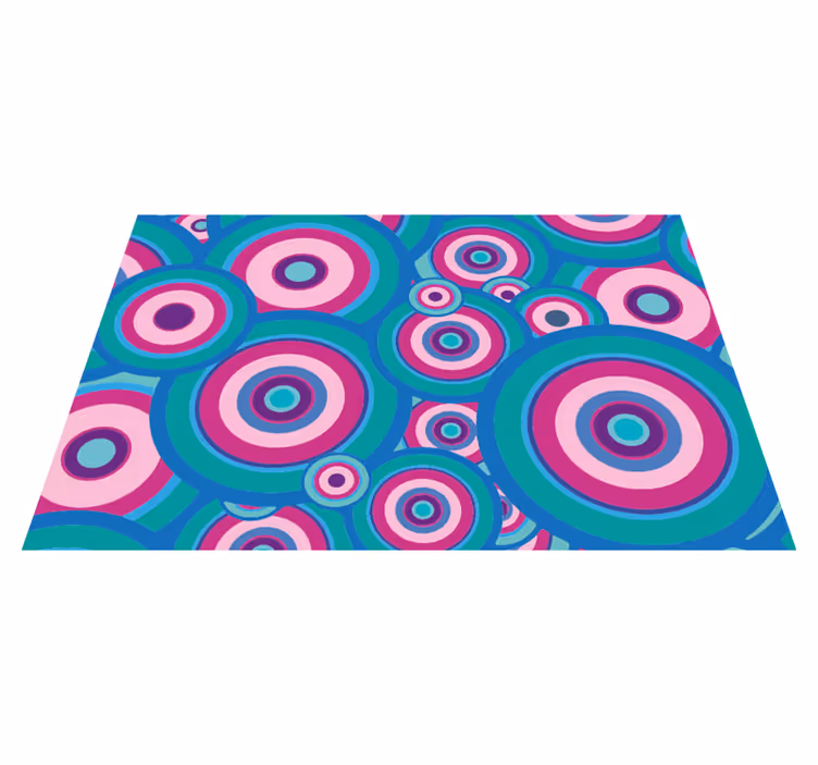 Colorful circular motifs vinilne preproge z vzorci - TenStickers