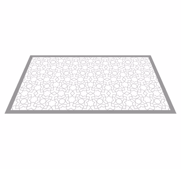 Sophisticated geometric motifs vinilna mozaik preproga - TenStickers