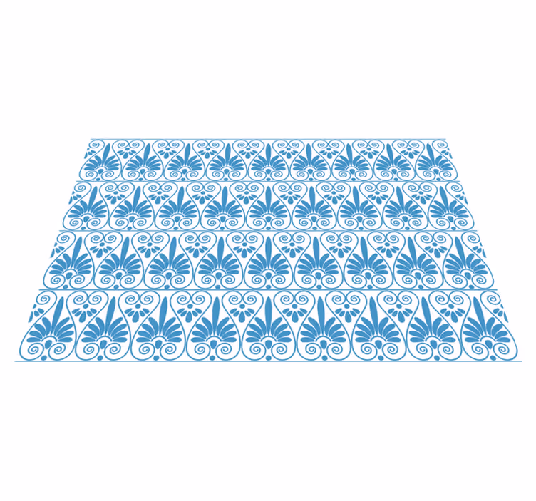 Sophisticated blue motif vinilna talna obloga - TenStickers