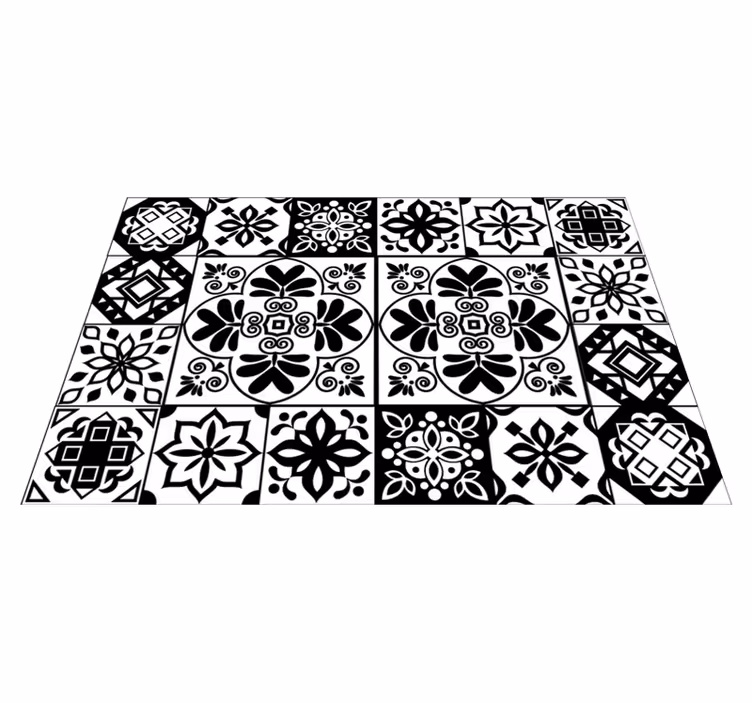 Enobarvna mandala vinil preproga - TenStickers