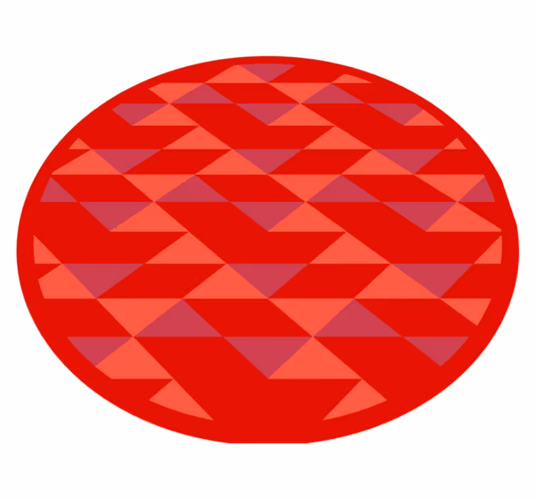 Rdeča preproga majhnih trikotnikov - TenStickers