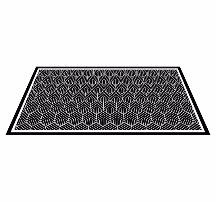 Hexagon configuration vinilne preproge z vzorci - TenStickers